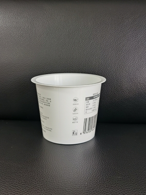 180 ml plastic yoghurt IML print met aluminiumfolie deksel en plastic deksel