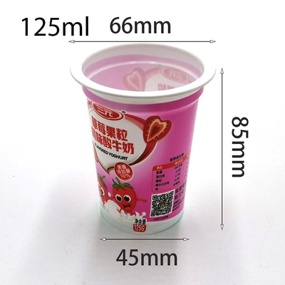 Plastiek van eco krimpt het vriendschappelijke plastic koppen 125ml-de Yoghurtkop van de Roomijscontainer