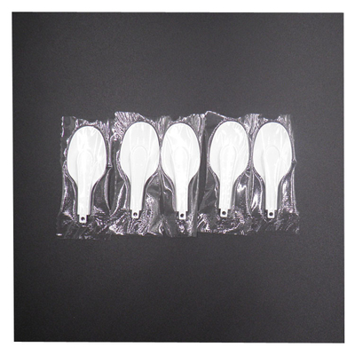 Beschikbare Plastic de Yoghurtlepel Transparante 10.7*6.8*2.6cm 9000pcs van 1.53g