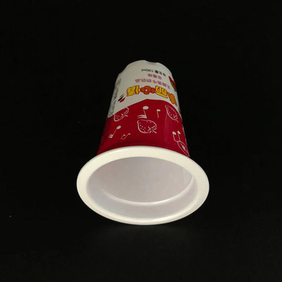Plastic de Yoghurtkop 320ml van de voedselrang 11oz met Aluminiumfoliedeksel