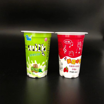 100000PCS bevroren 6 Oz-Yoghurtkoppen die 66mm Klantgericht Dekseloem verpakken