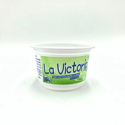 400g yoghurt Plastic die Kop met Deksels wordt gecompenseerd