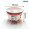 Van de de yoghurtmelk van de voedselrang Beschikbare aangepaste plastic de drankkop met aluminiumfoliedeksel