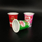 De geurloze Koppen van de het Roomijs Witte Plastic Koffie van 125g Beschikbare met Deksels voor Koude Dranken