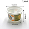 280ml pp-de kopverbinding met foliedeksel kan drank verpakken en de yoghurt heeft wit en transparant