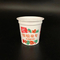 125ml roomijscontainer met plastic de yoghurtkop van het foliedeksel