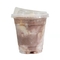 90mm Dia Clear Milk Tea Plastic Koppen met Niet-toxische Deksels 20oz 16oz 15oz