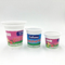 125 ml plastic yoghurtbeker met folie- en plastic deksel