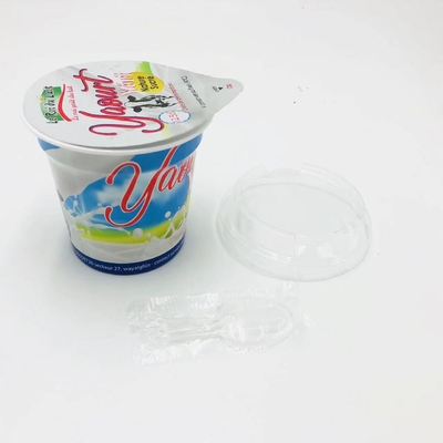 van de het voedselrang van 125ml 4oz beschikbare plastic pp de yoghurtkop 5g met aluminiumfoliedeksel