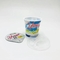 Kop van de container krimpt de Vastgestelde Plastic 125g Yoghurt met Douane Etiket